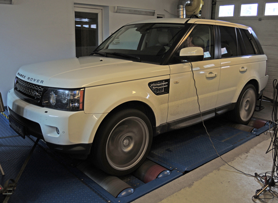 Range Rover Sport SDV6 chiptuning teljesítménymérés